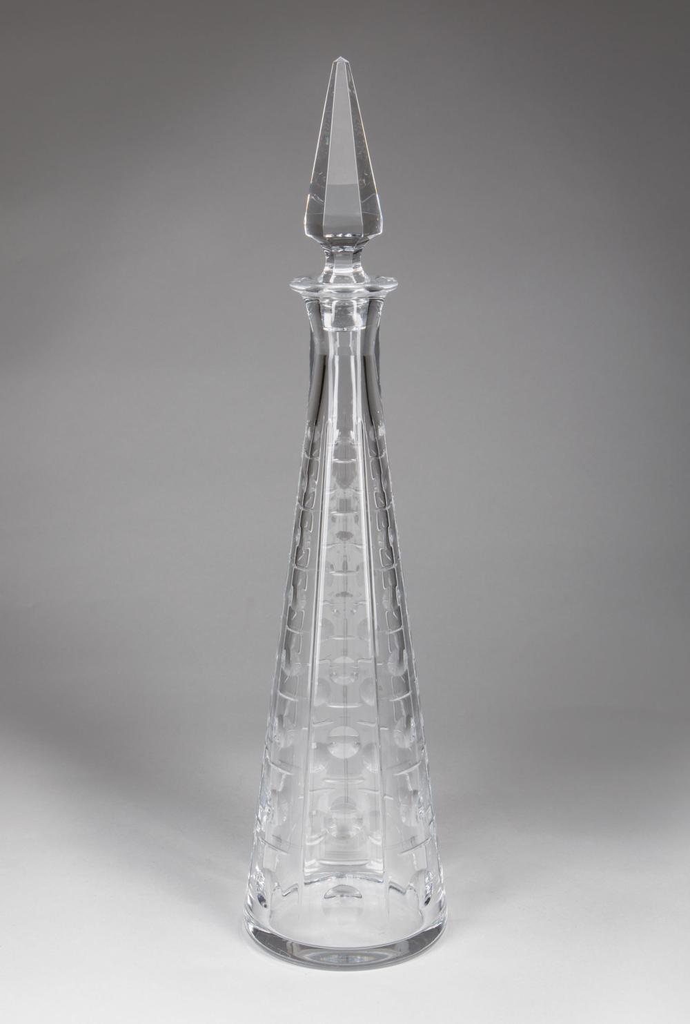 BACCARAT CUT CRYSTAL DECANTER AND