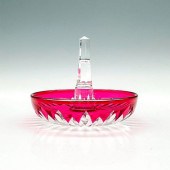 BACCARAT CUT GLASS RING HOLDER