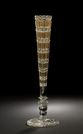 Baccarat Cut Glass Trumpet-Form