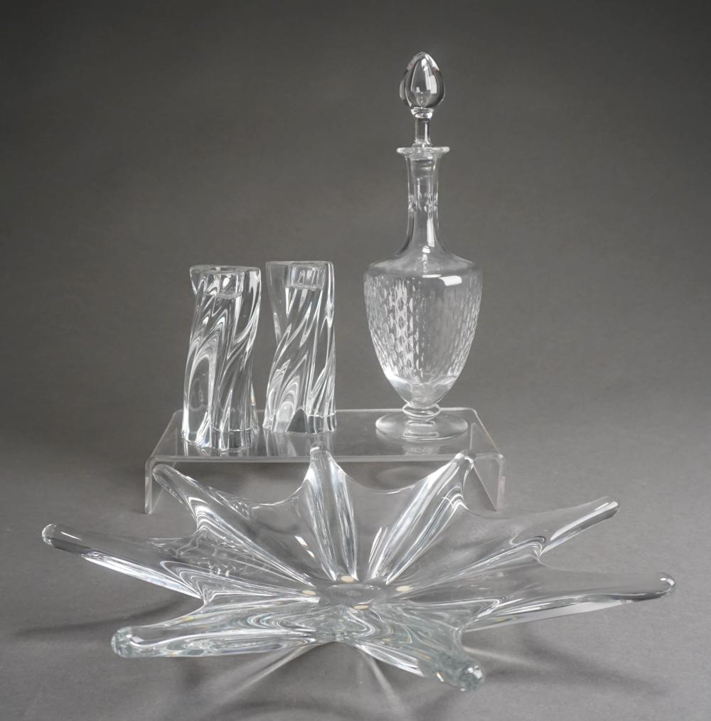 BACCARAT DECANTER, PAIR OF SPIRAL