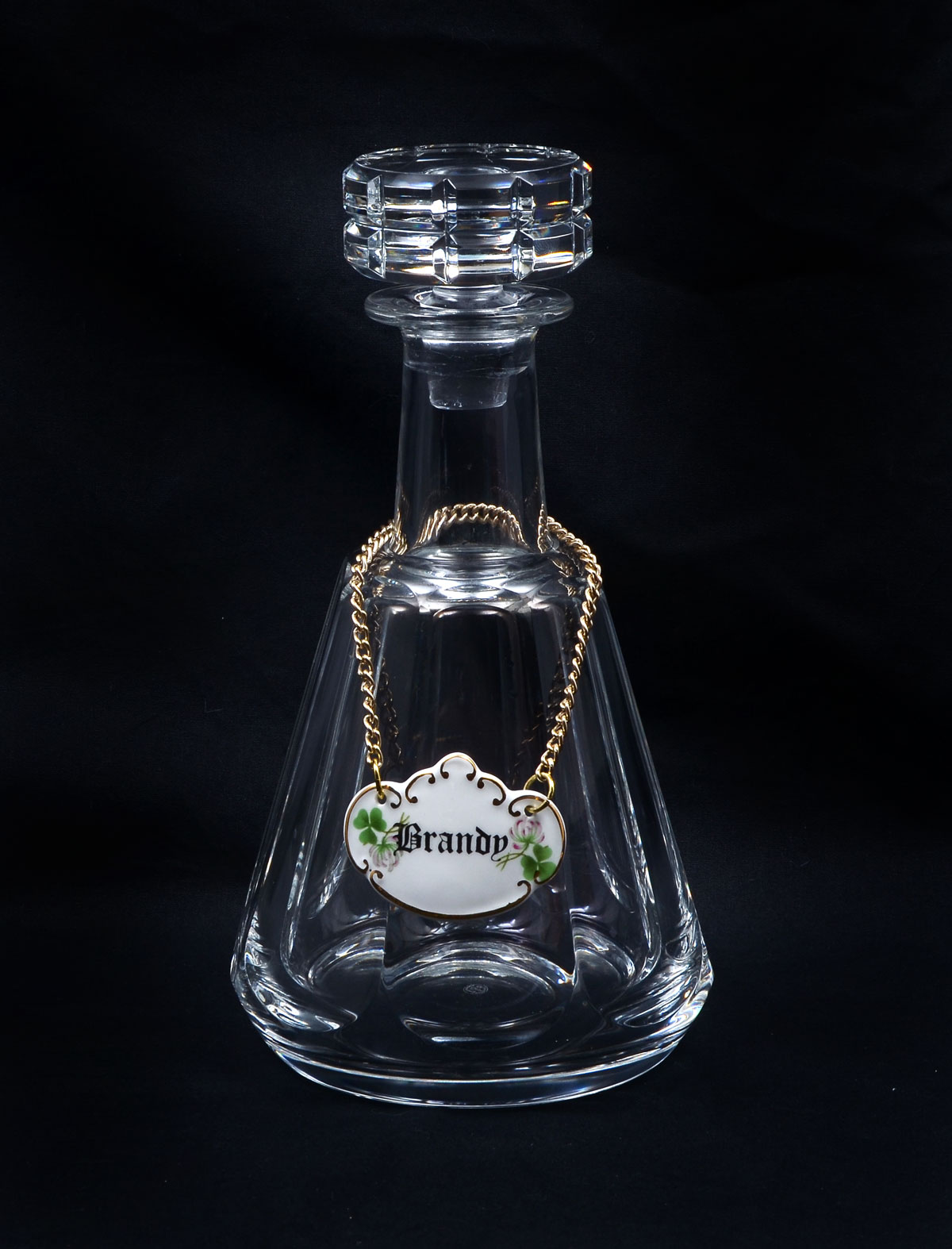 BACCARAT DECANTER: Paneled Baccarat