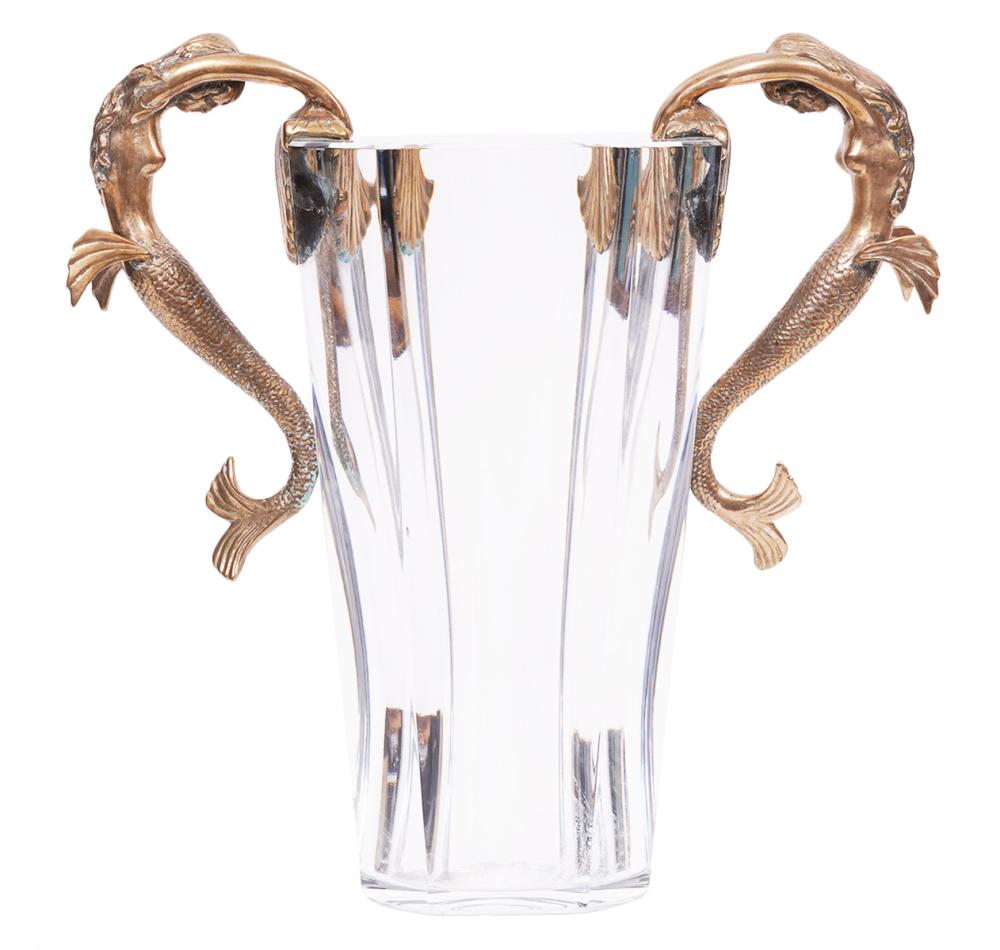 BACCARAT ERTE CRYSTAL & BRONZE