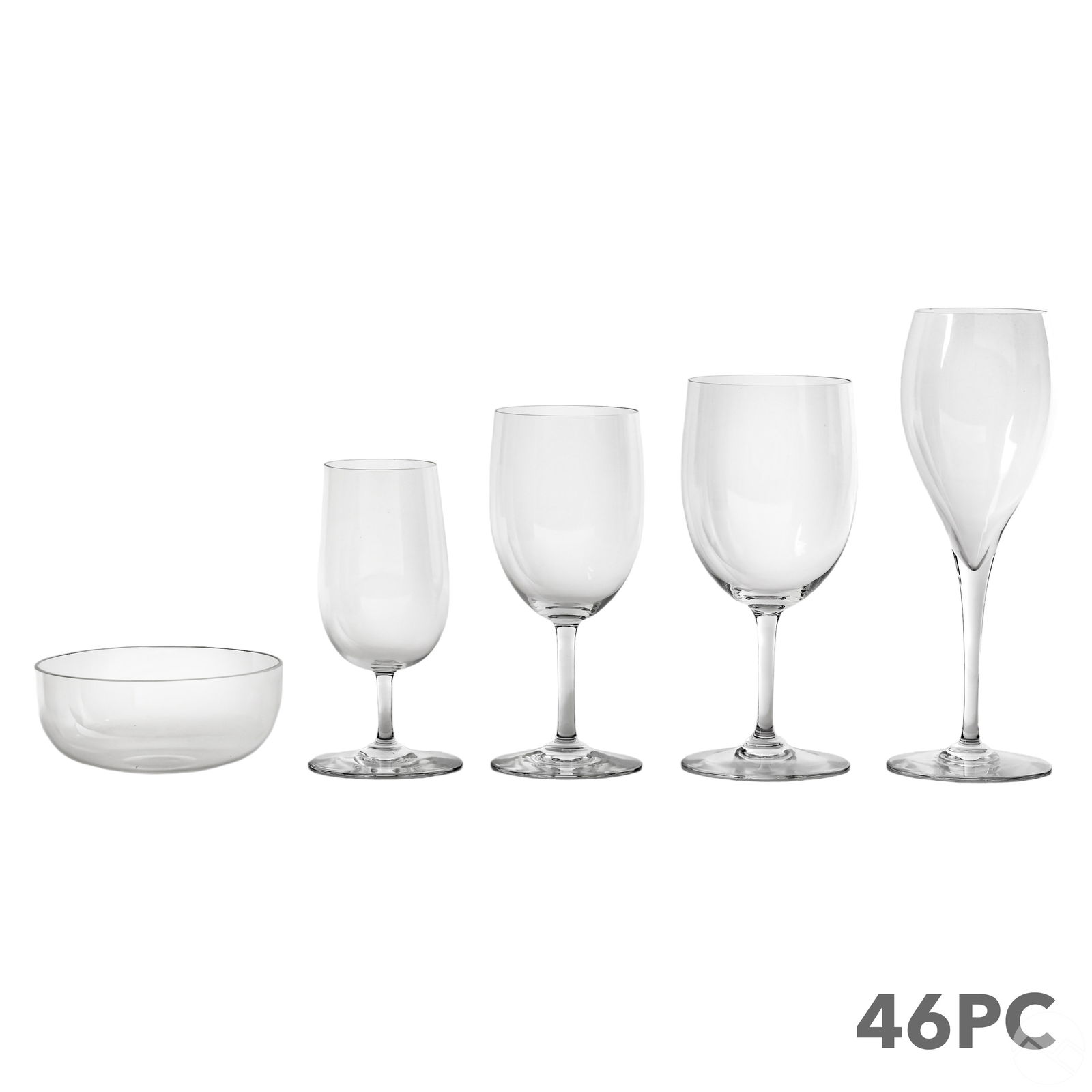 BACCARAT FRENCH FINE CRYSTAL 46PC