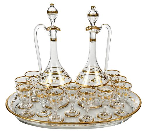 BACCARAT GILT DECORATED CRYSTAL