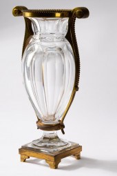 BACCARAT GILT-METAL-MOUNTED "E