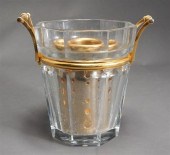 BACCARAT GILT METAL MOUNTED MO