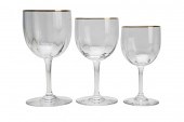 BACCARAT GILT RIM DRINK SERVIC