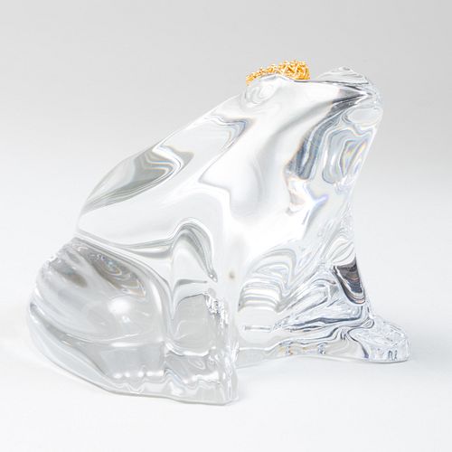 BACCARAT GLASS AND VERMEIL MODEL OF