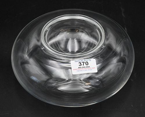 BACCARAT GLASS CAVIAR SERVER, IN