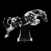 BACCARAT GLASS MODEL OF A LEAP