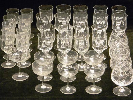 Baccarat glassware  thirty nine