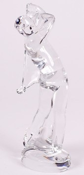 Baccarat Golfer French a glass