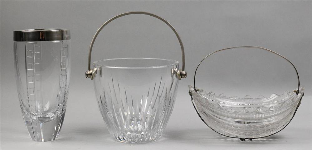 BACCARAT ICE BUCKET WITH METAL