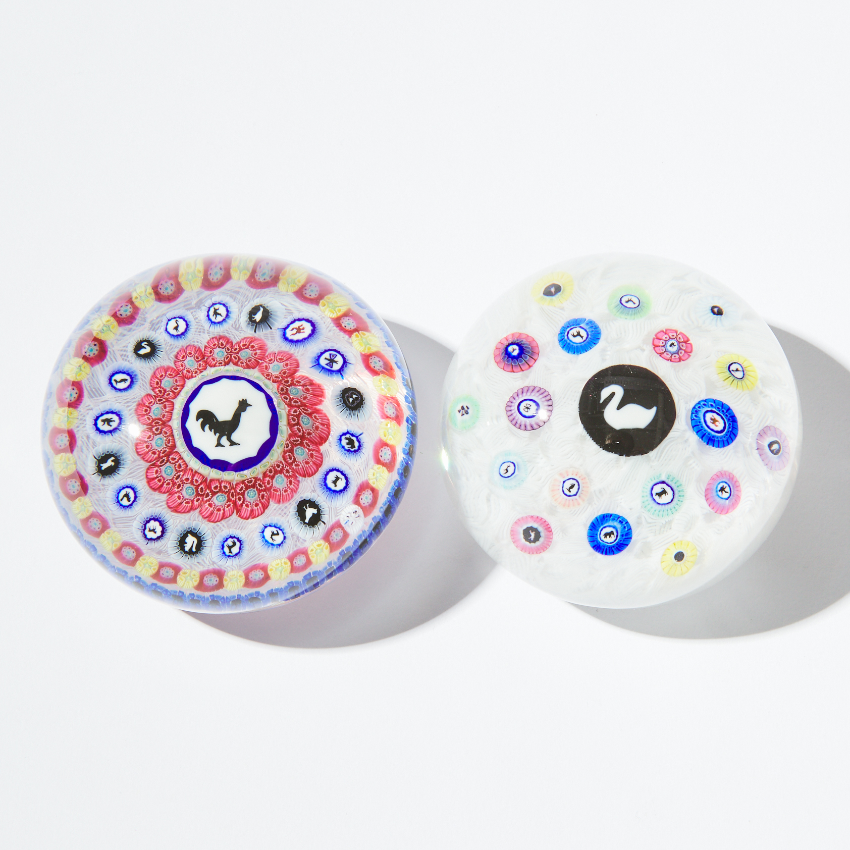 Baccarat Millefiori Swan and
