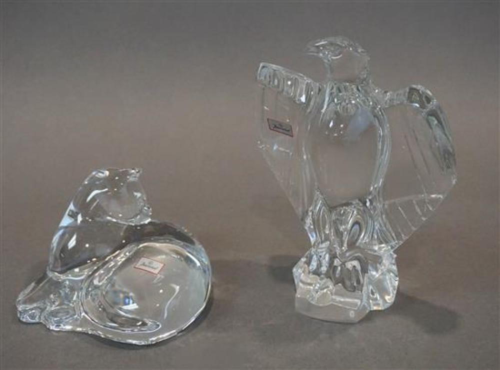 BACCARAT MOLDED CRYSTAL PERCHED