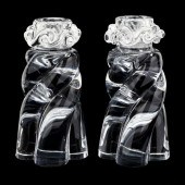 BACCARAT, PAIR OF ALADIN CRYST