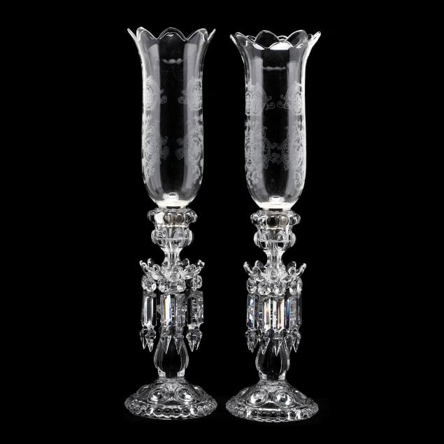 BACCARAT, PAIR OF DROP PRISM