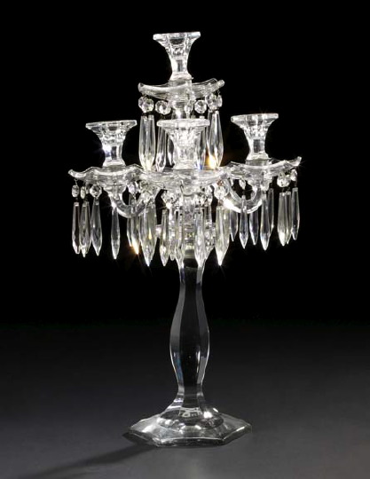 Baccarat Panel-Pressed Glass Tall