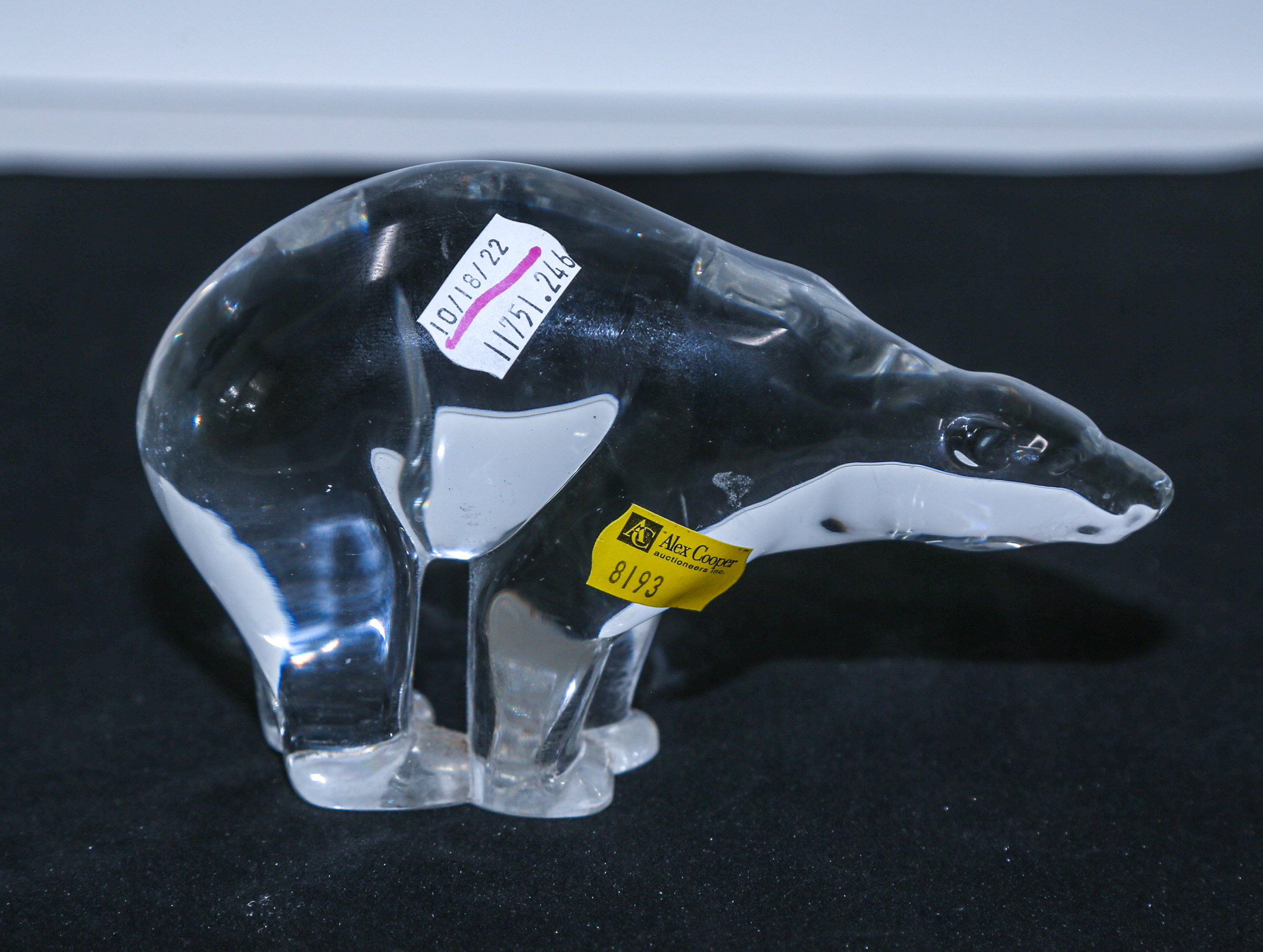 BACCARAT POLAR BEAR FIGURE 4 1/4