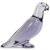 BACCARAT PURPLE CRYSTAL PARROT