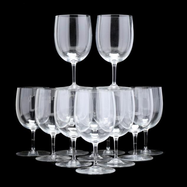 BACCARAT, SET OF (12) LARGE WINE