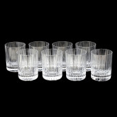 BACCARAT, SET OF EIGHT  HARMON