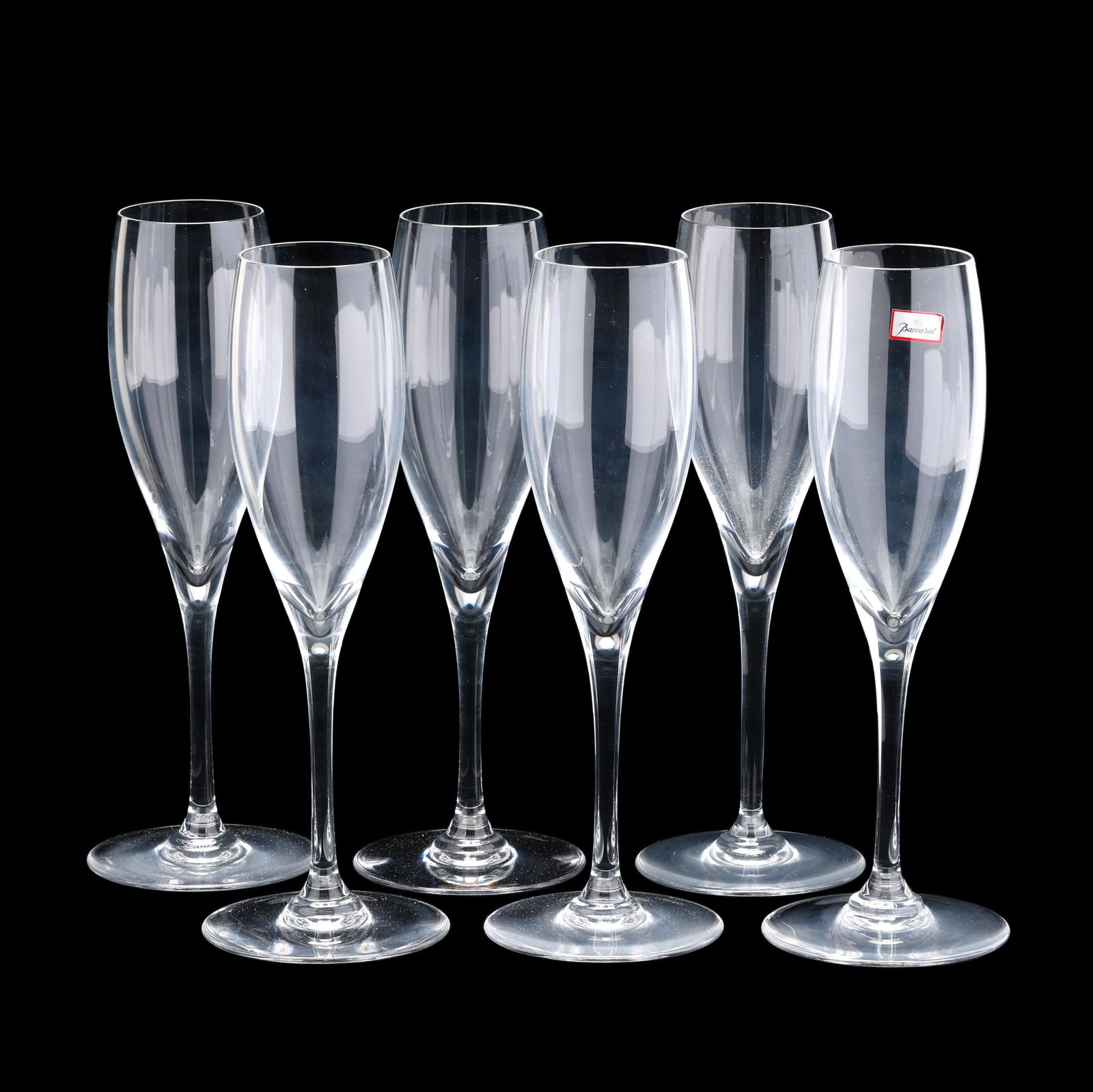 BACCARAT, SET OF SIX  SAINT REMY 