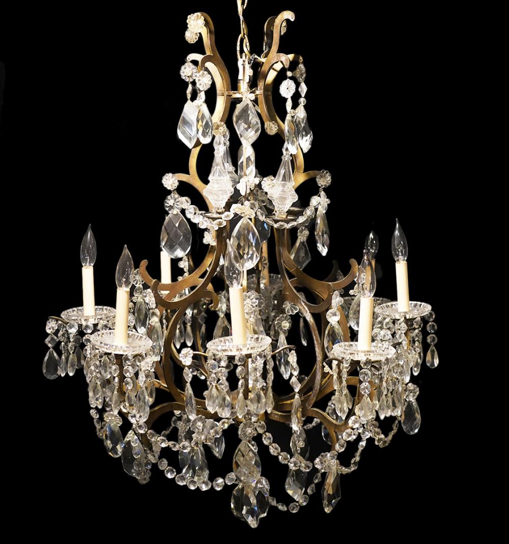 BACCARAT SIGNED CRYSTAL & BRONZE