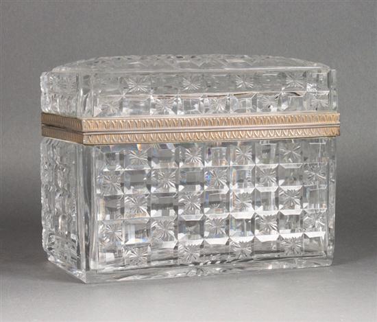 Baccarat silvered metal-mounted cut