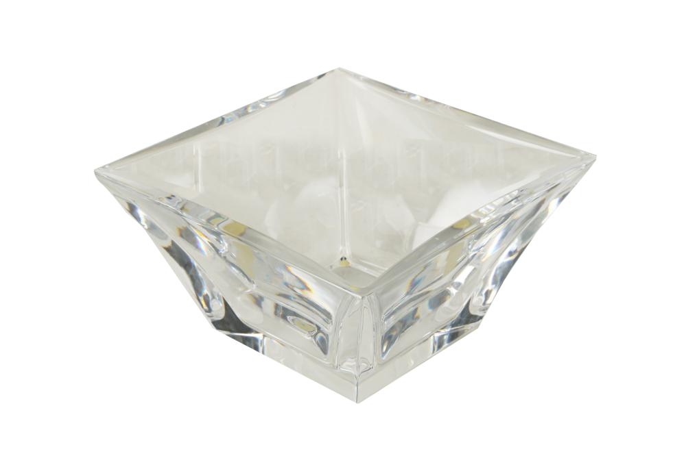 BACCARAT SQUARE CRYSTAL BOWLmark to