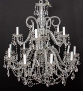 BACCARAT STYLE 10 ARM CRYSTAL