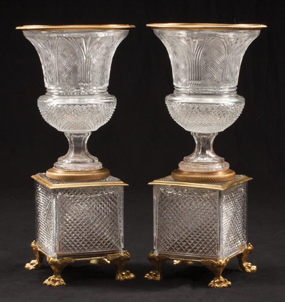 BACCARAT-STYLE BRONZE-MOUNTED CUT