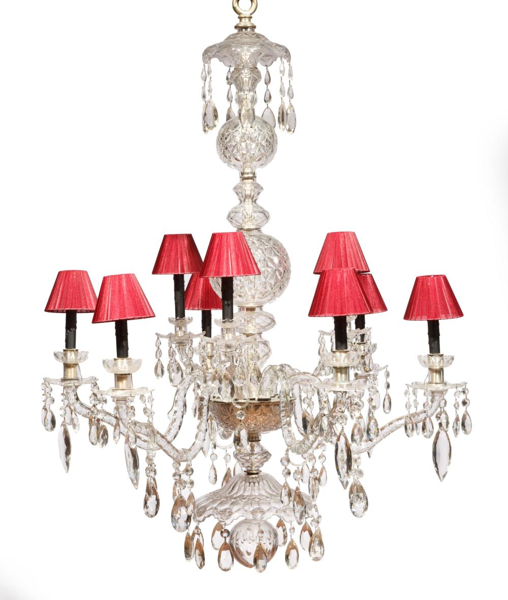 BACCARAT-STYLE CUT-CRYSTAL NINE