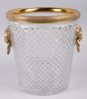 BACCARAT STYLE GILT-BRONZE AND