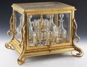 Baccarat style gilt bronze cav