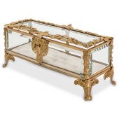 BACCARAT STYLE GLASS AND BRONZ