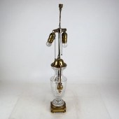 BACCARAT-STYLE TABLE LAMPBronz