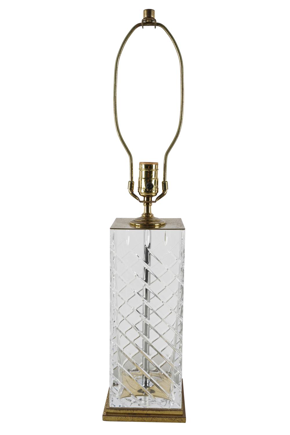 BACCARAT TABLE LAMPcrystal with a