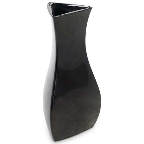BACCARAT TRIANGULAR BLACK GLASS