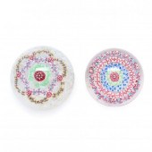 BACCARAT, TWO MILLEFIORI CRYST
