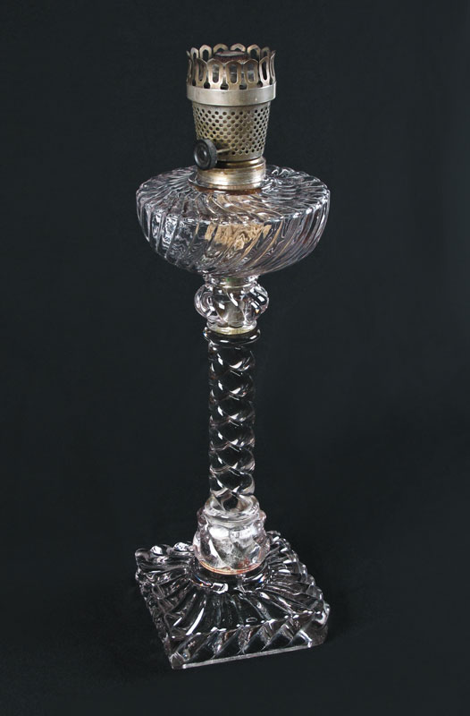 BACCARAT TYPE CRYSTAL SPIRAL COLUMN