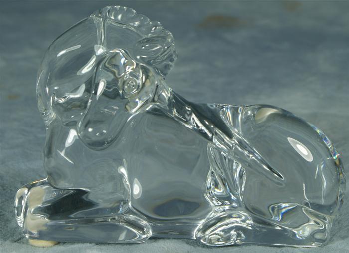 Baccarat unicorn figurine, no