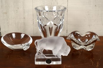 Baccarat Vase 6.5”H 5.5”dia.. The