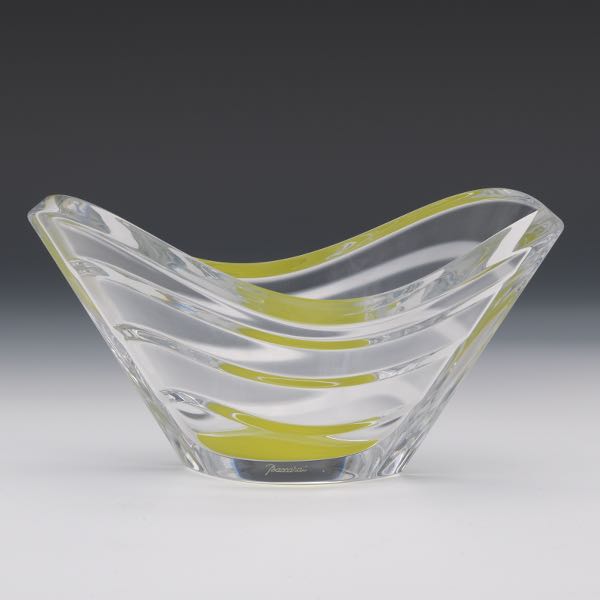 BACCARAT WAVE VASE 4 ¼" x 8 ¼" x