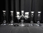 BACCART CANDELABRA, 4 VAL ST.