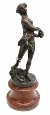 BACCHANTE BRONZE SCULPTURE AFT