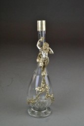 BACCHUS FIGURAL GLASS AND SILV
