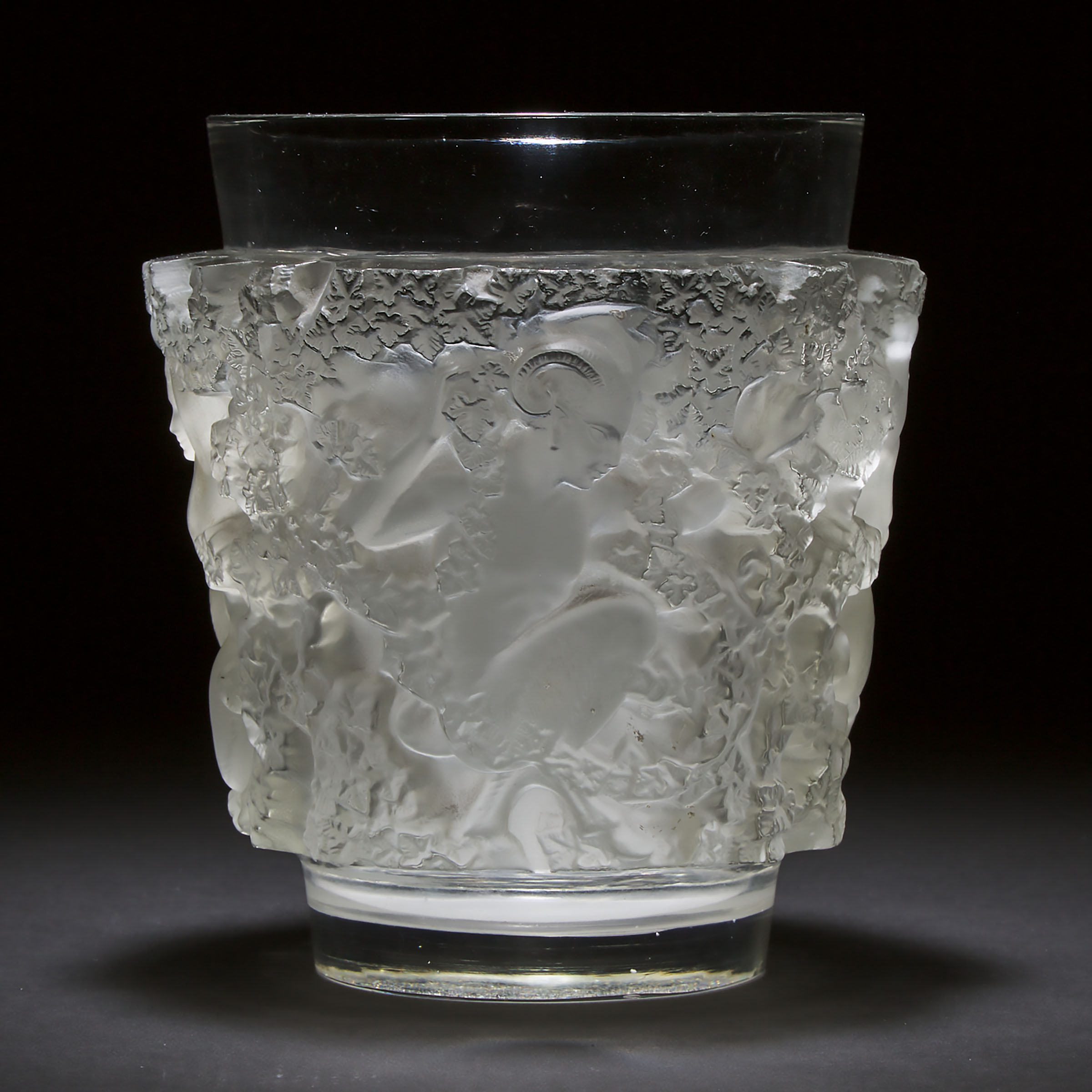 'Bacchus', Lalique Moulded and