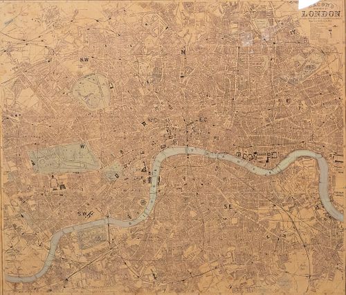BACON'S NEW MAP OF LONDON