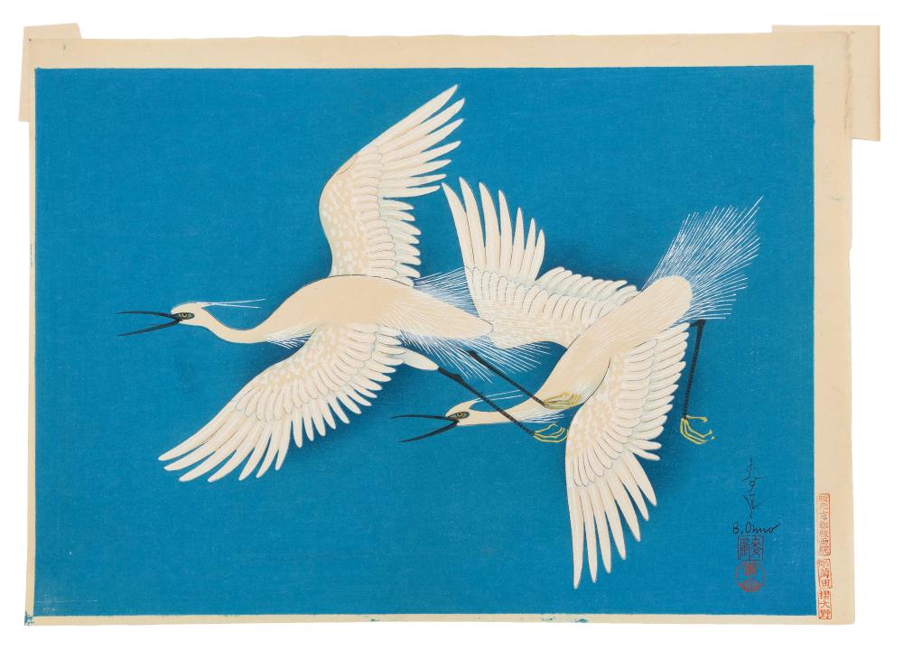 BAFUKO OHNO (JAPAN, 1888-1976), TWO